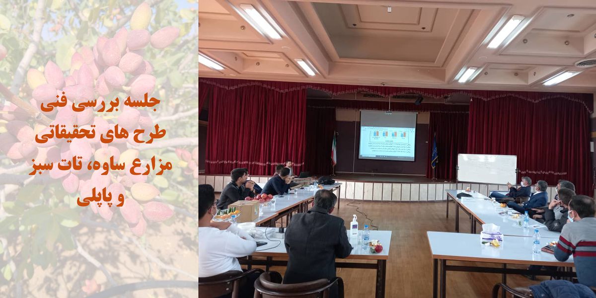 برگزاری جلسه ارائه طرح های مزارع ساوه، تات سبز و پاپلی