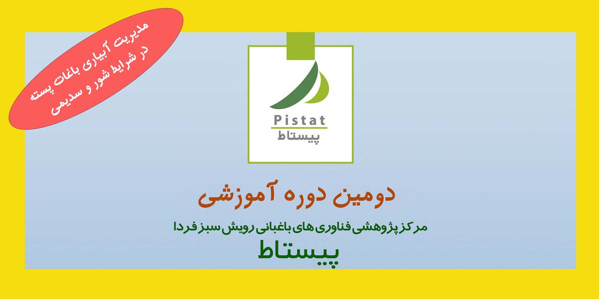 دومین دوره آموزشی مدیریت آبیاری باغات پسته در شرایط شور و سدیمی